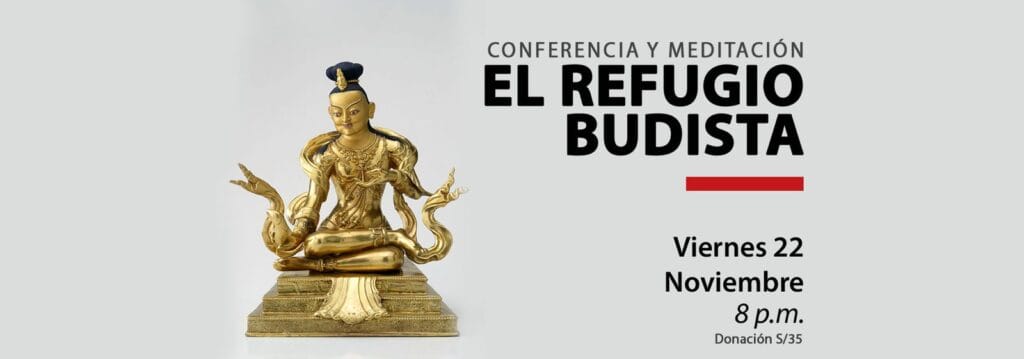 Charla Pública : El Refugio Budista - 22 Noviembre 16 banner charla el refugi budista