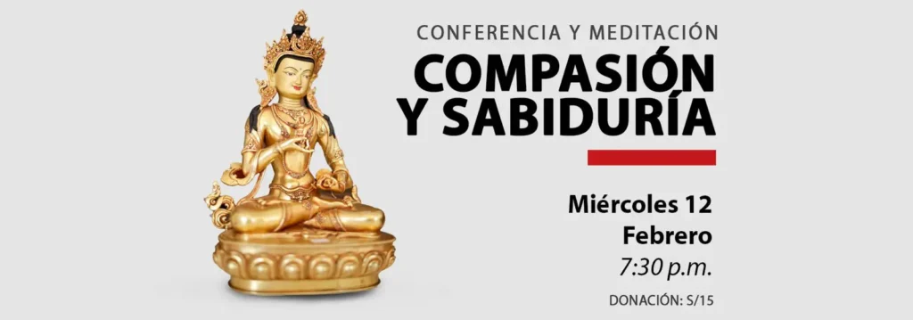 Charla Publica: Compasión y Sabiduría - 12 Febrero 9 banner web charla publica