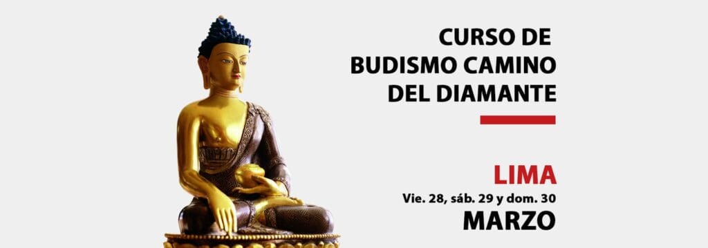 Curso de Budismo Camino del Diamante: 28 al 30 de Marzo 3 banner curso lima