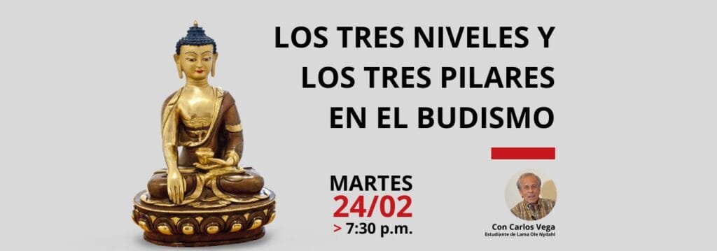 Charla pública: “Los tres niveles y los tres pilares del budismo” 1 banner web 2